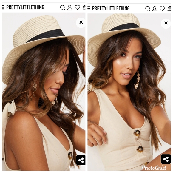 PrettyLittleThing Accessories - Pretty Little Thing Summer Straw Hat